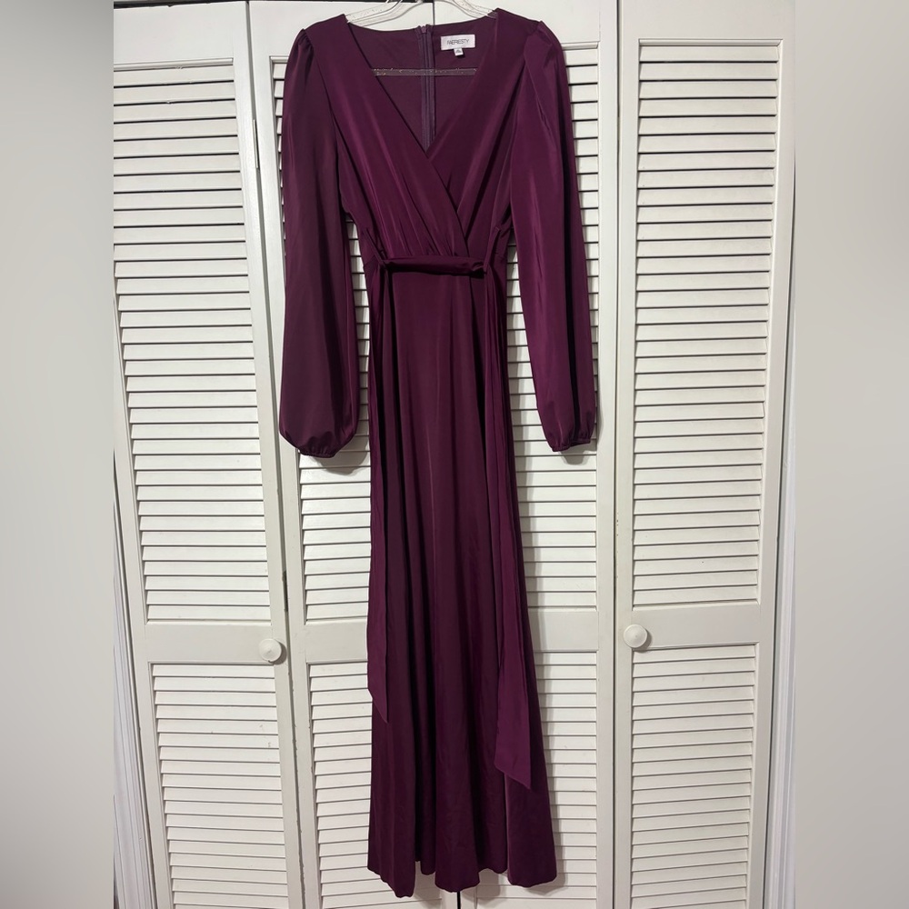 Lulus Elegant Purple Long Sleeve Dress